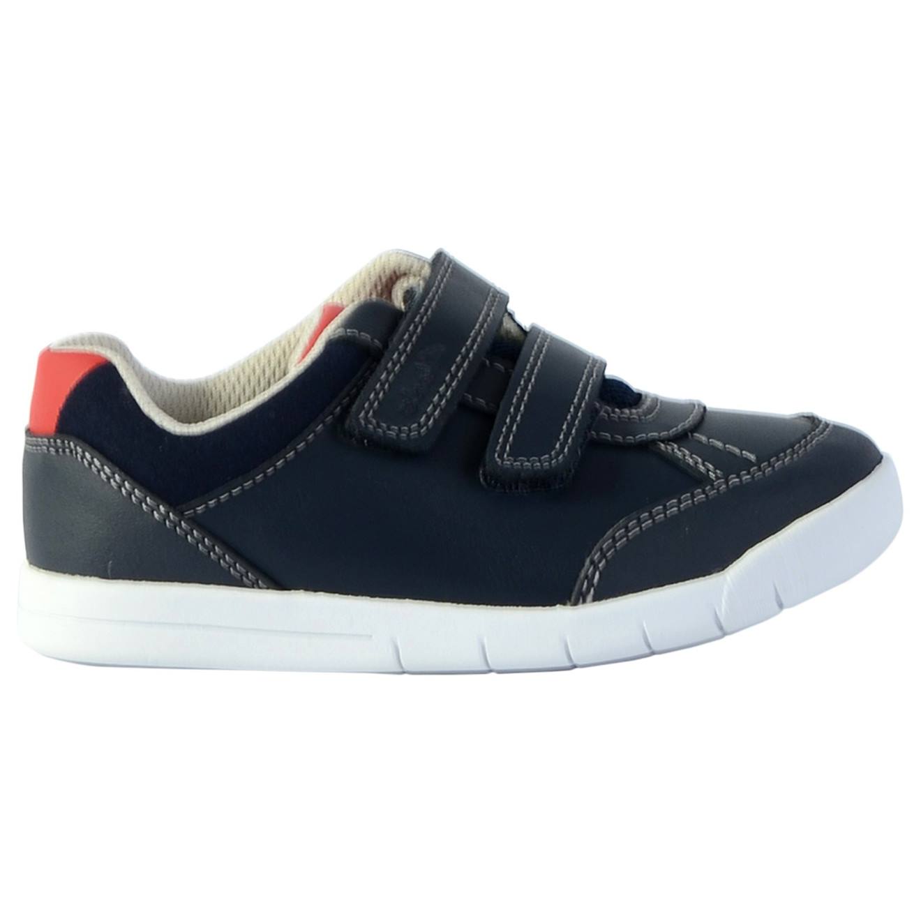 Baskets Basses À Scratch Navy Leather Baskets Basses À Scratch Navy Leather