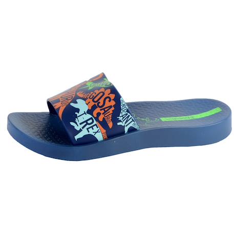 Sandales enfant plates à bout ouvert - légères et confortables Bleu orange jaune+Blue blue+Dark grey grey 6 - vertbaudet enfant 