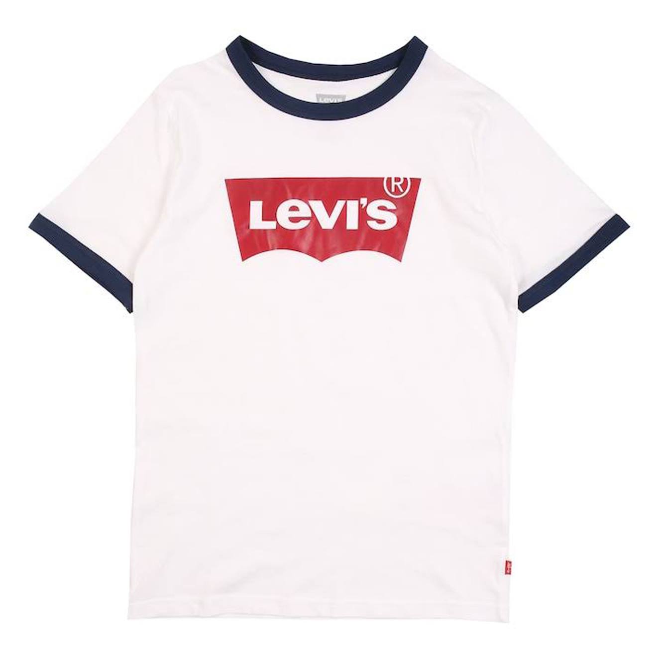 Tee-shirt Batwing Ringer Blanc