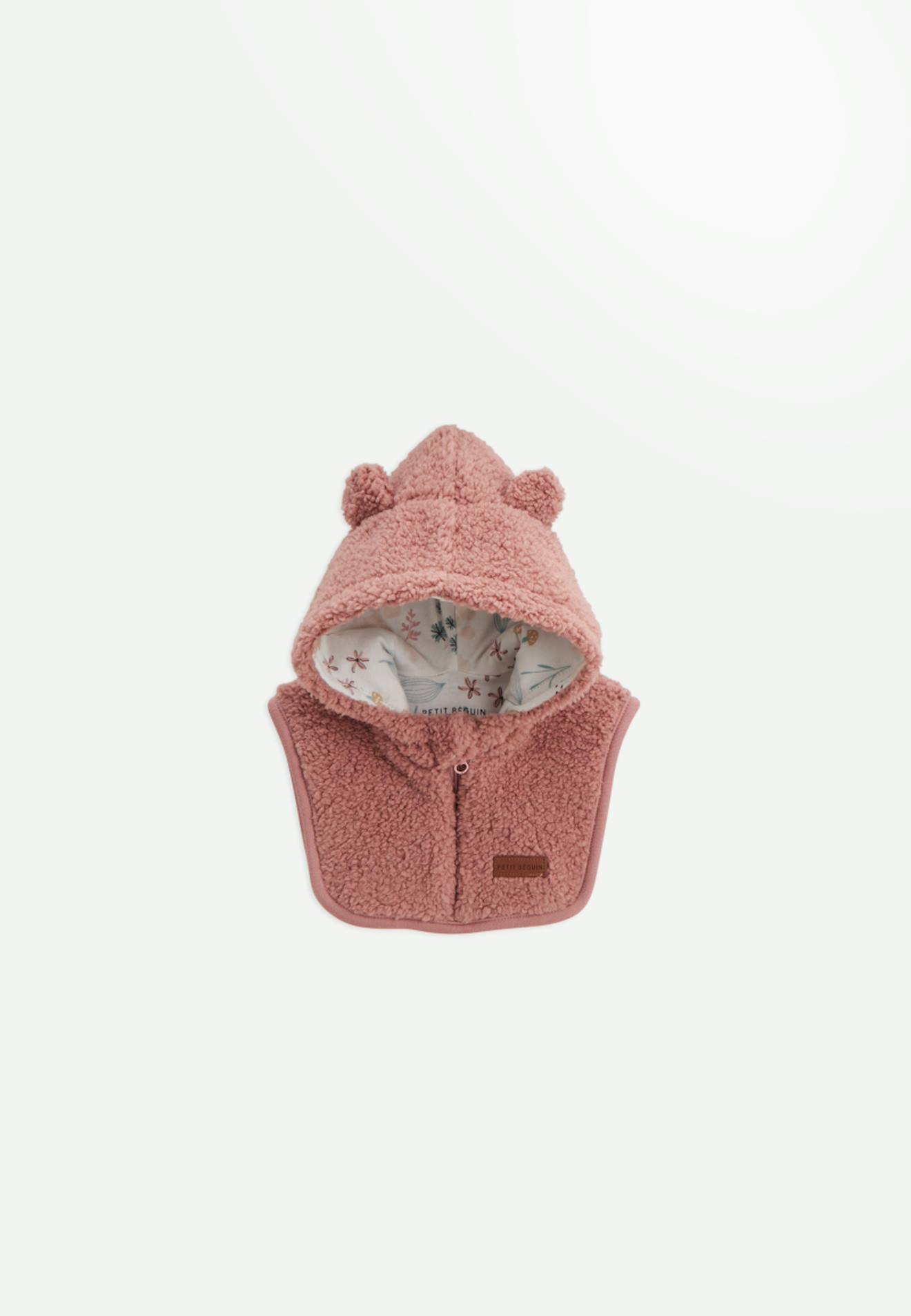 Cagoule Bébé En Sherpa Bloom Rose