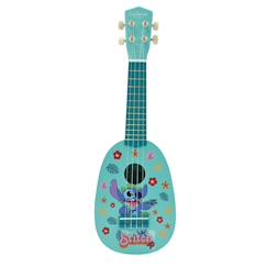 Jouet-Ukulele Stitch en bois, 4 cordes en nylon, Guide Inclus, 53 cm