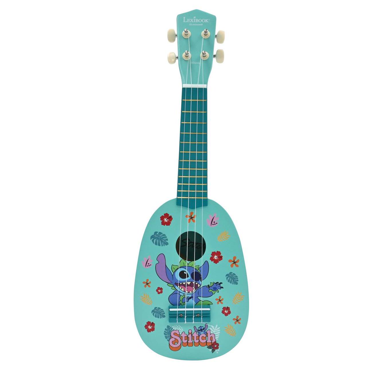Ukulele Stitch En Bois Avec Cordes En Nylon Bleu