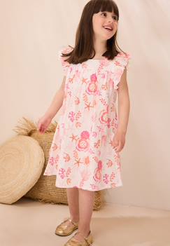Bébé-Robe, jupe-Robe en gaze de coton bahamas
