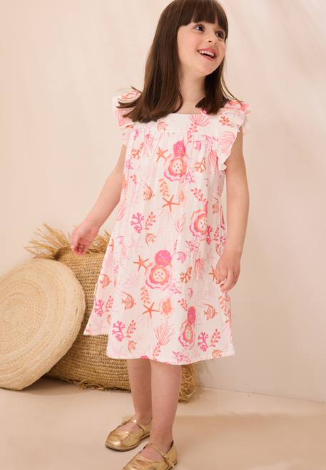 Bébé-Robe en gaze de coton bahamas