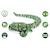 Jouet serpent amphibie télécommandé sans fil, modes terrestre et aquatique et étanche Vert 1 - vertbaudet enfant 