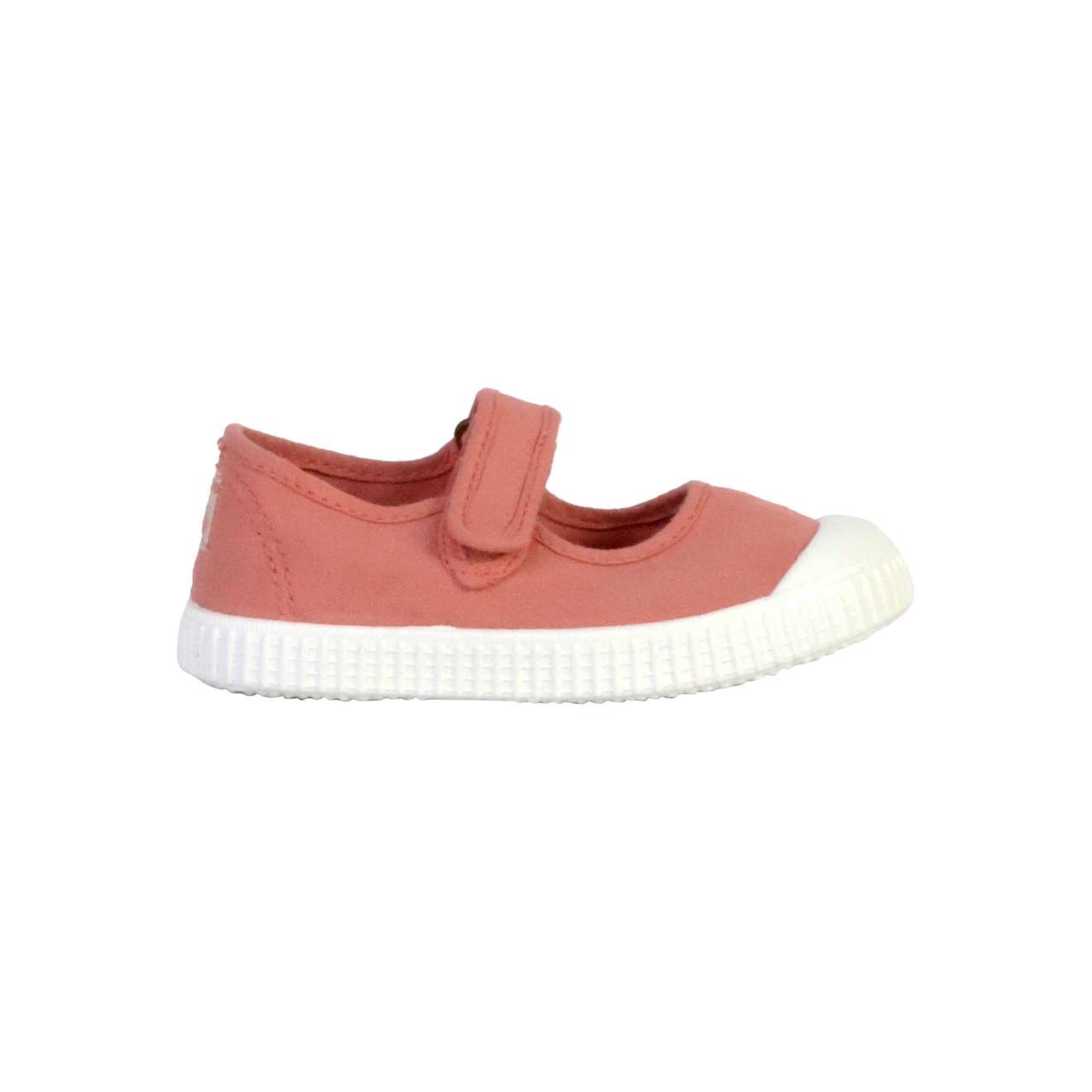 Ballerines Enfant Confortables À Bout Rond Avec Fermeture Scratch Et Semelle Plate Nude