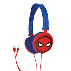 Jouet-Casque stéréo filaire pliable avec limitation de volume d'écoute spiderman
