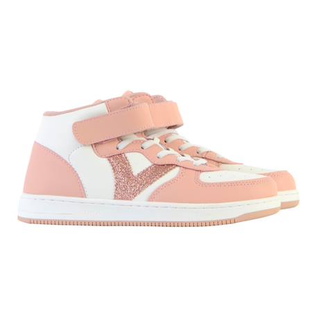 Baskets montantes à scratch Nude+Nude - Blanc 8 - vertbaudet enfant 