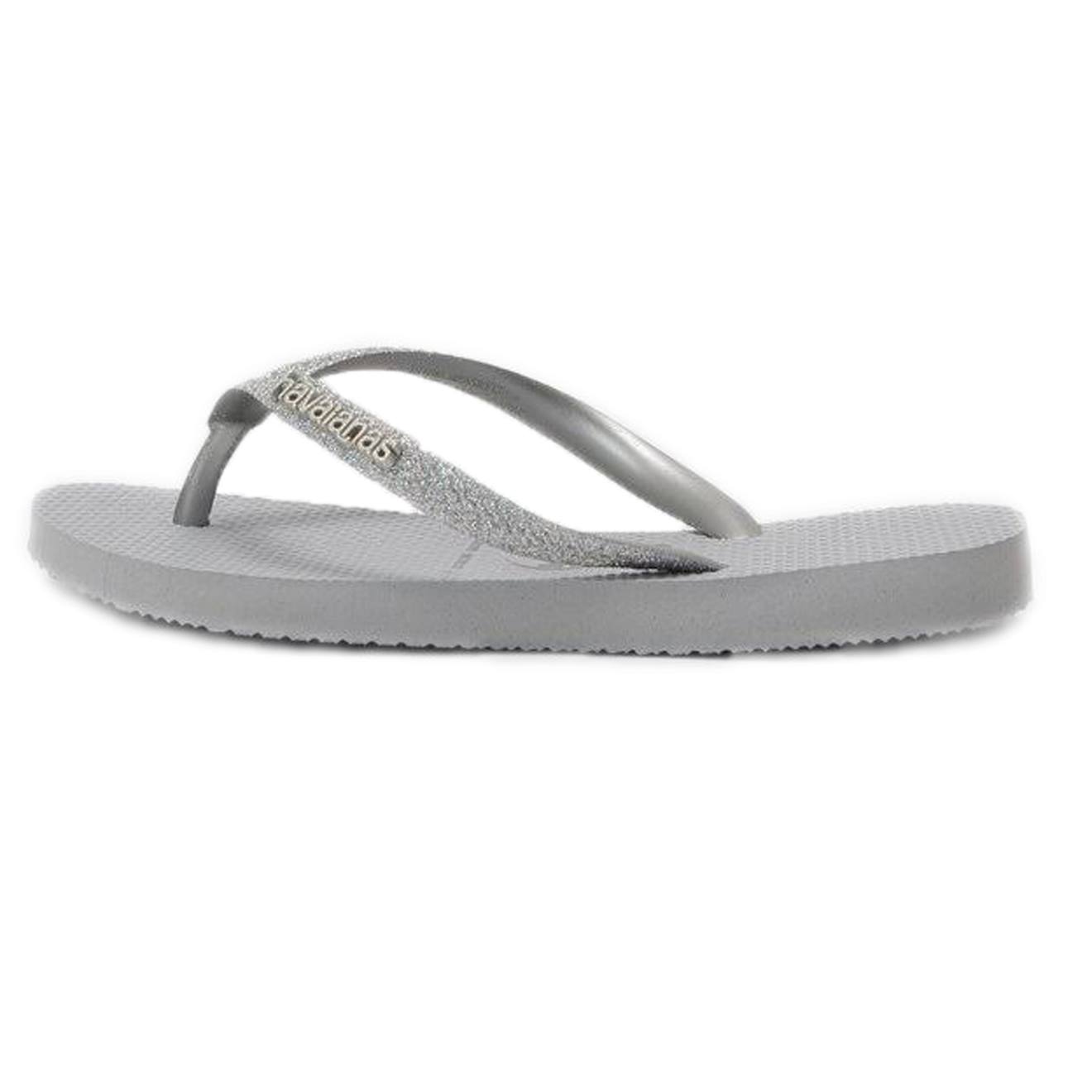 Tongs À Enfiler Gris