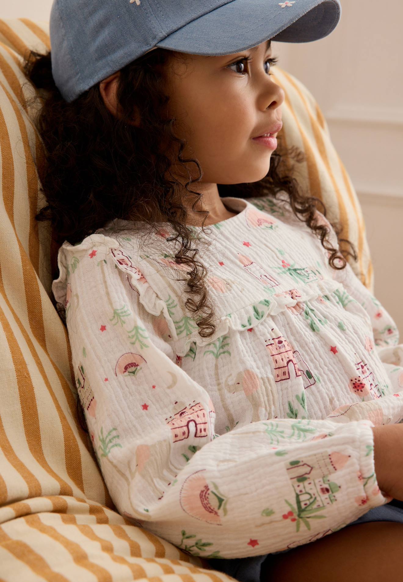 Blouse Bébé En Gaze De Coton Arya Ecru