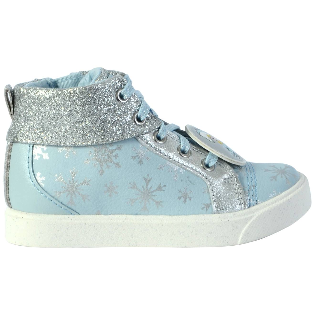 Baskets Montantes À Lacets Vernis K Bleu Clair