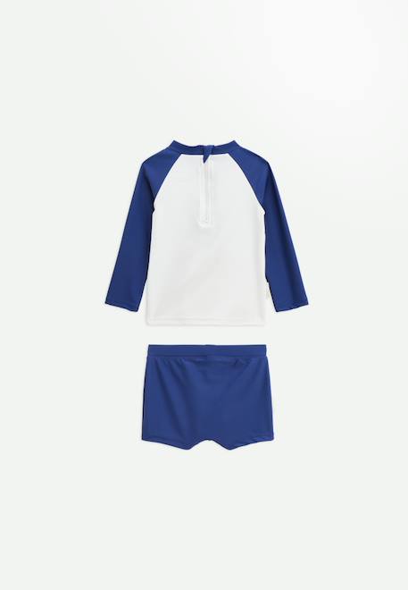 Maillot de bain bébé 2 pièces t-shirt de protection uv & boxer costa Bleu 4 - vertbaudet enfant 