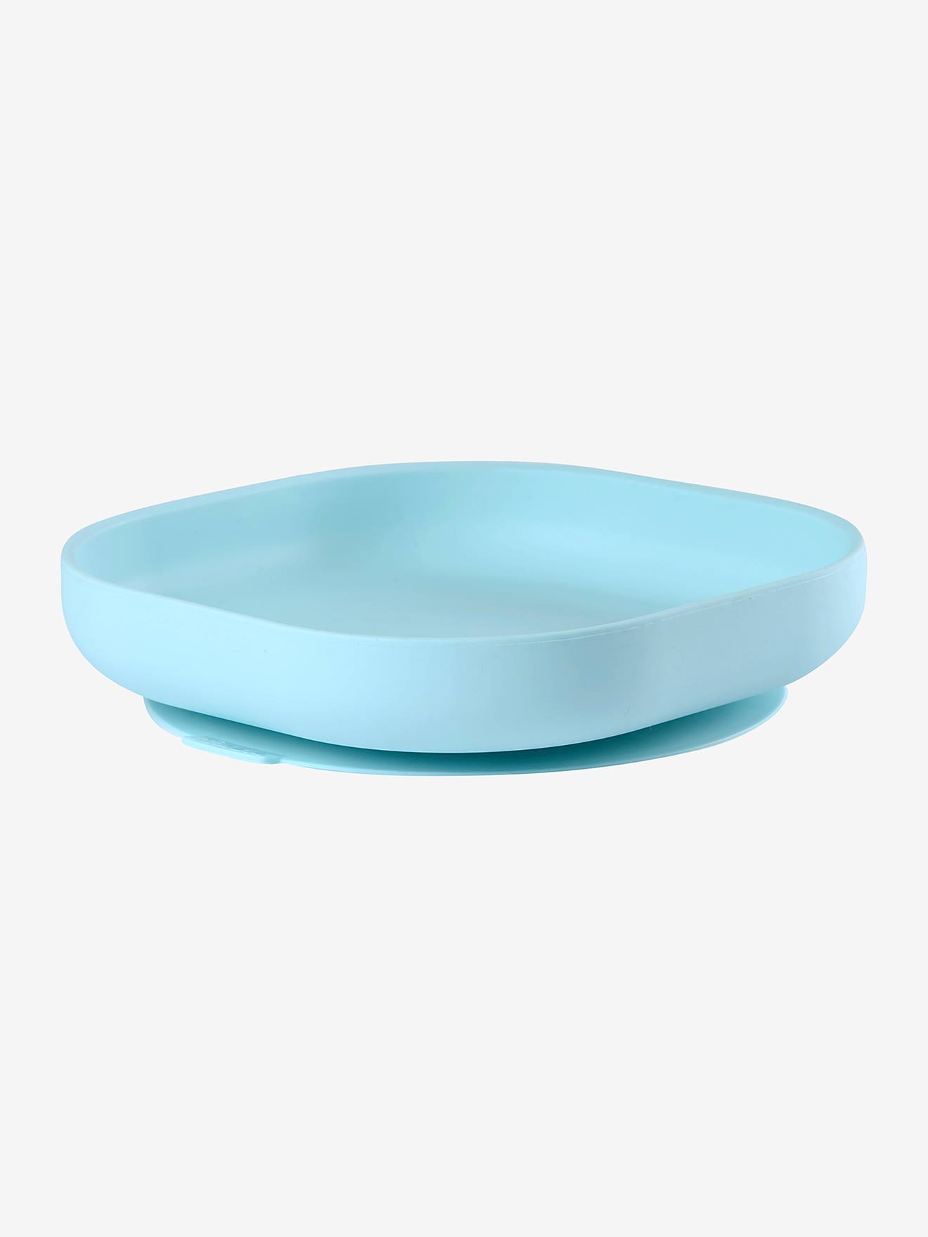Assiette silicone avec ventouse BEABA bleu - Béaba