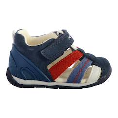 Chaussures-Sandales en cuir  velours  à scratch