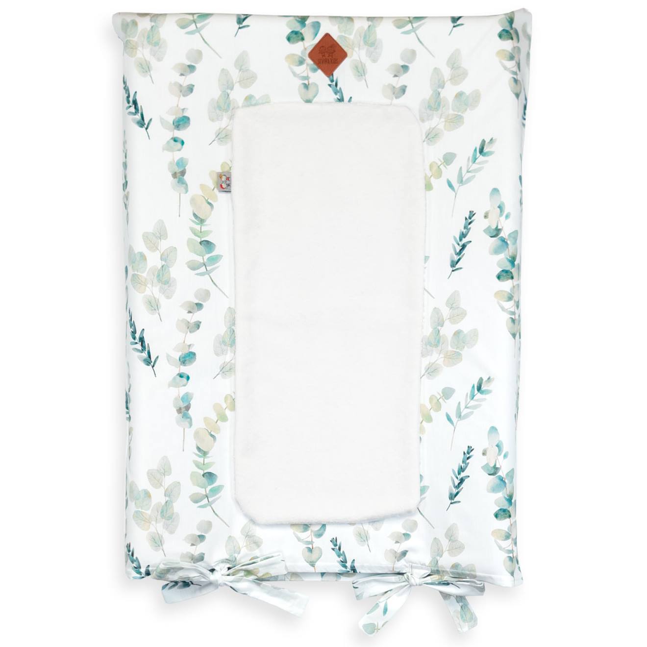 Housse De Matelas À Langer Eucalyptus Eucalyptus, Vert, Gris