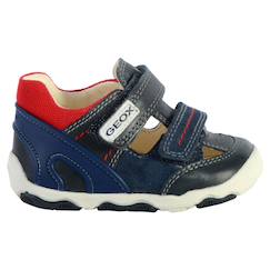Chaussures-Baskets basses  à scratch  velours