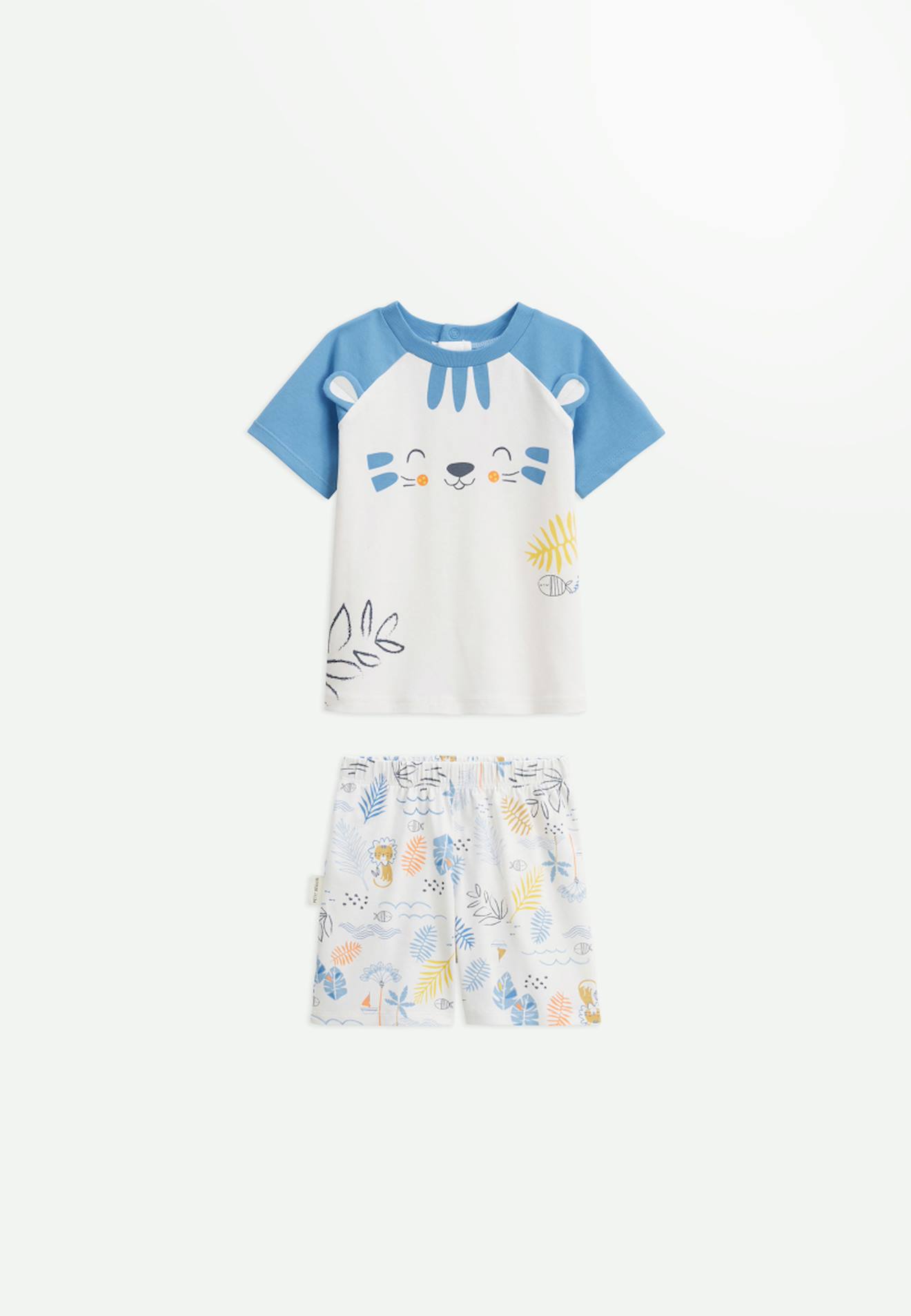 Pyjama Enfant Manches Courtes Biscarosse Ecru
