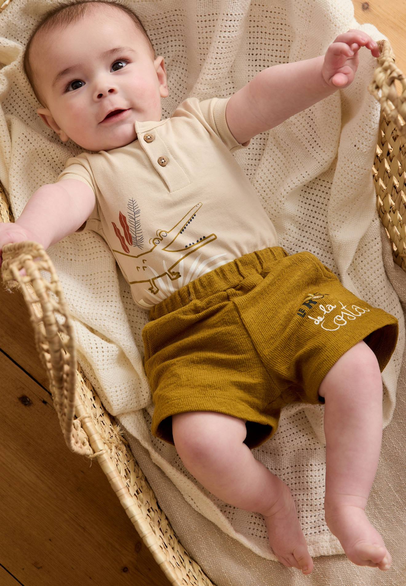 Ensemble Body Bébé Et Short Costa Vert