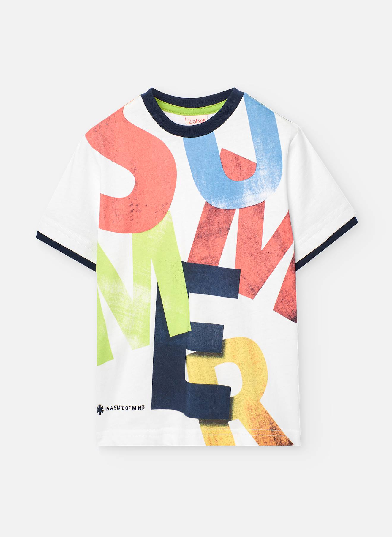 T-shirt À Manches Courtes Avec Col Rond Blanc