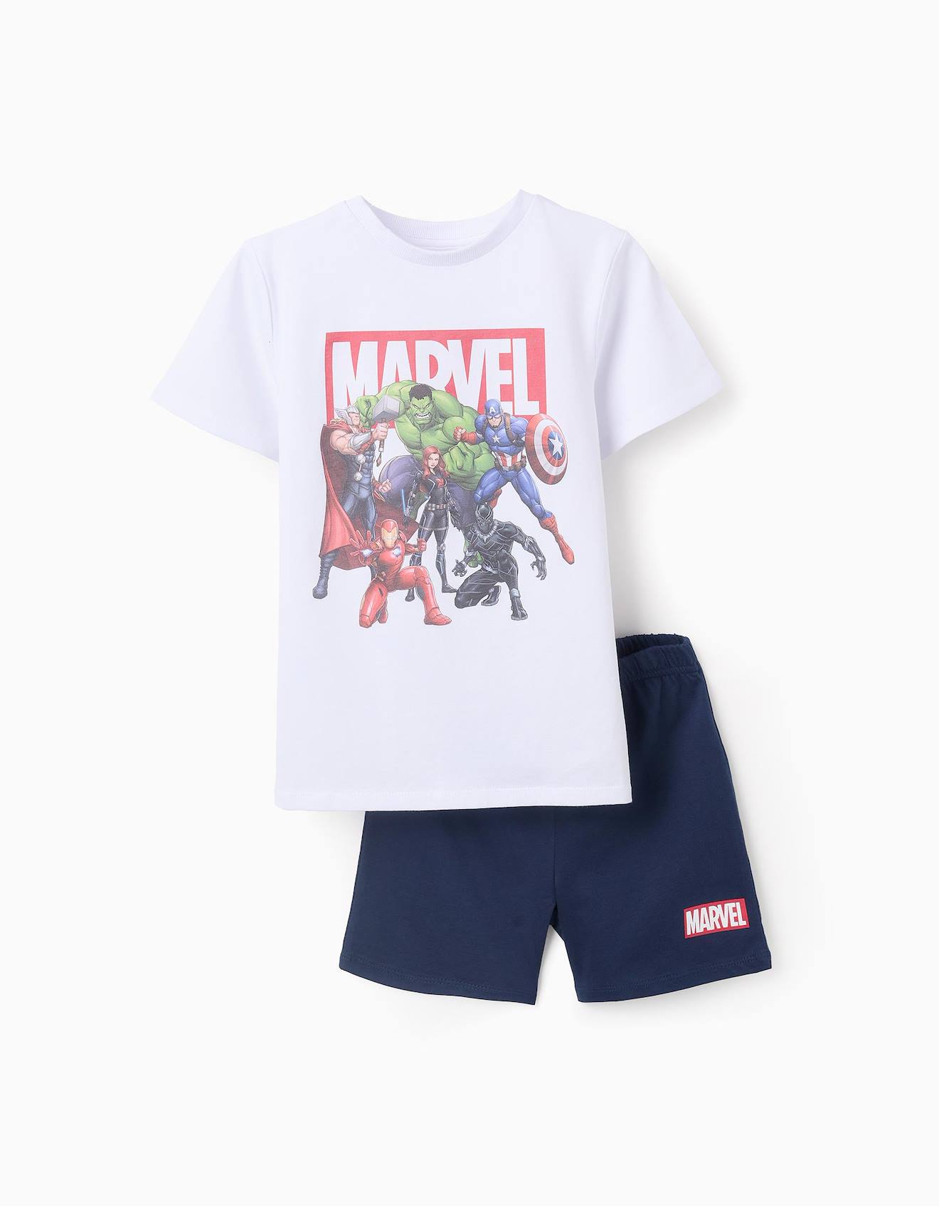 Pyjama En Coton Avengers Blanc