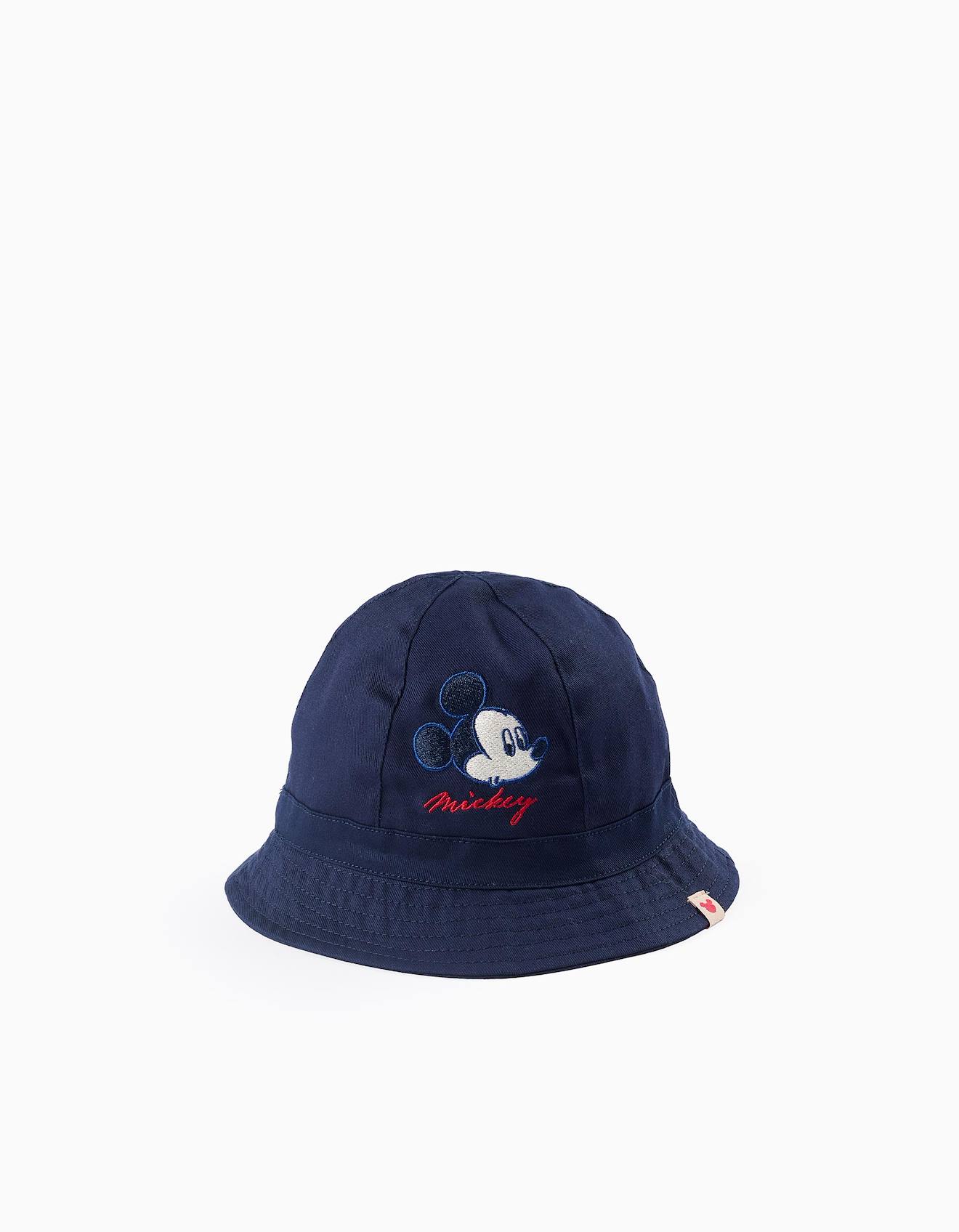Chapeau En Sergé Avec Attache Bleu Foncé