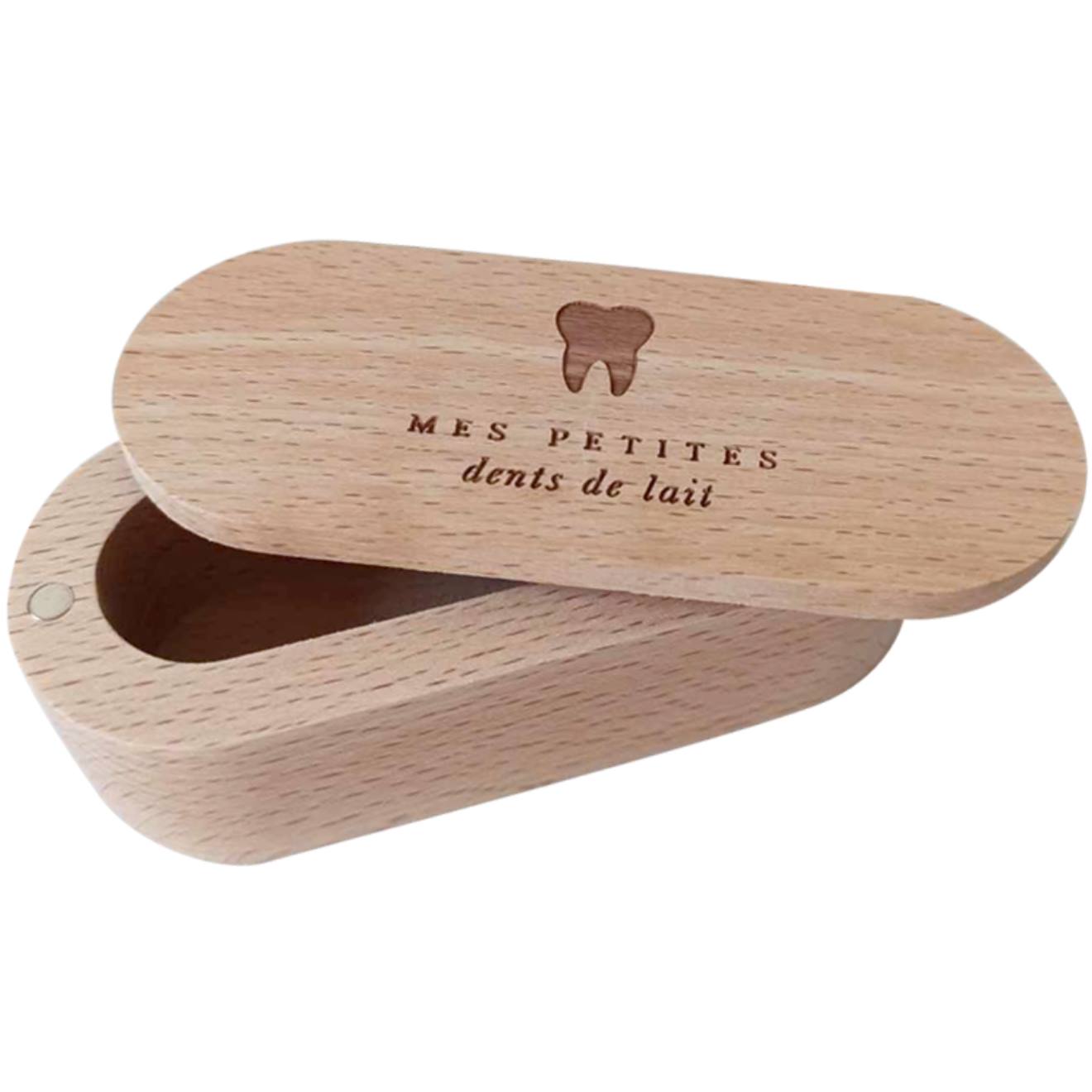 Boîte À Dents De Lait En Bois De Hêtre Bois Clair (Zakuw) - Image 1
