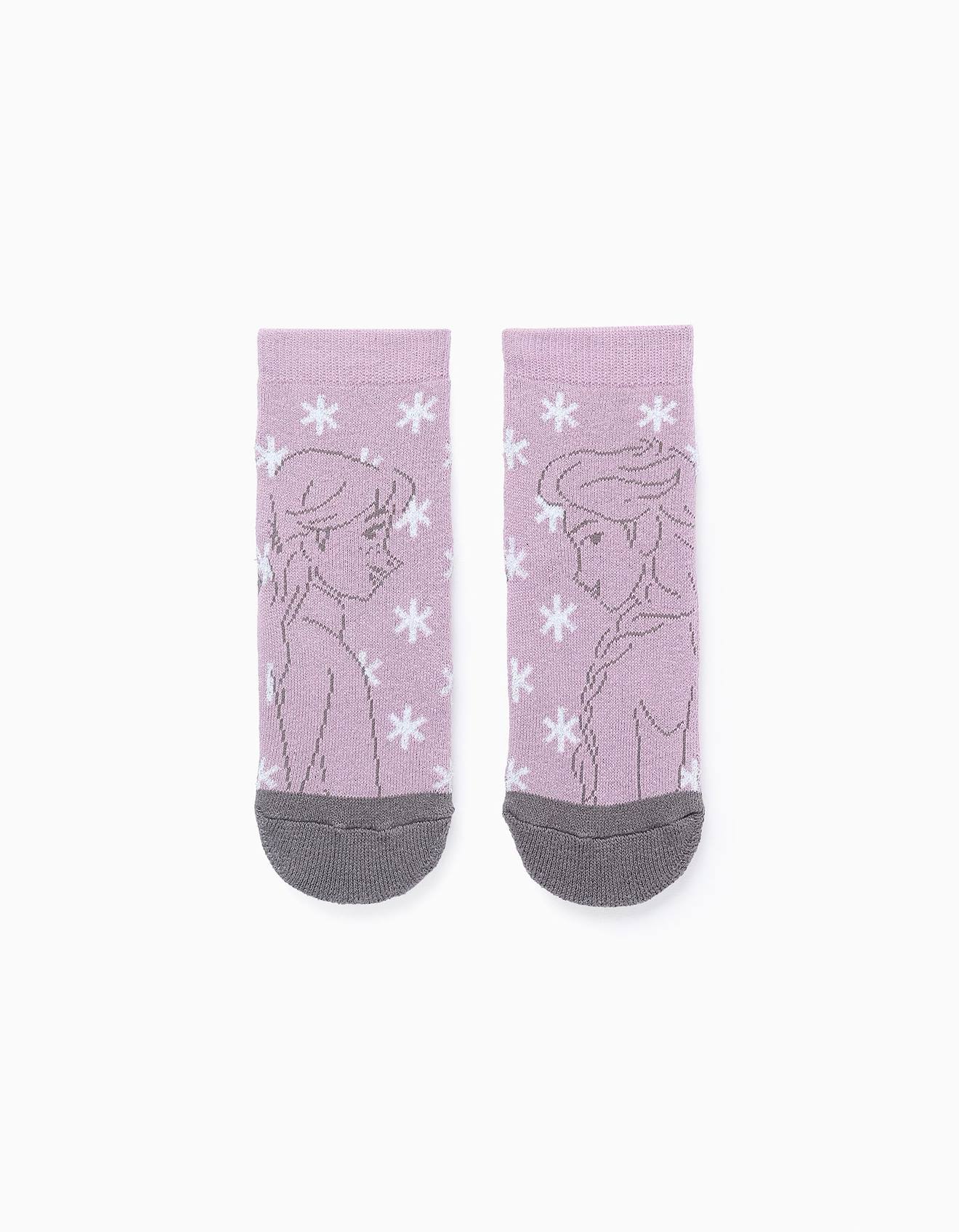 Chaussettes Antidérapantes Elsa & Anna Mauve Clair