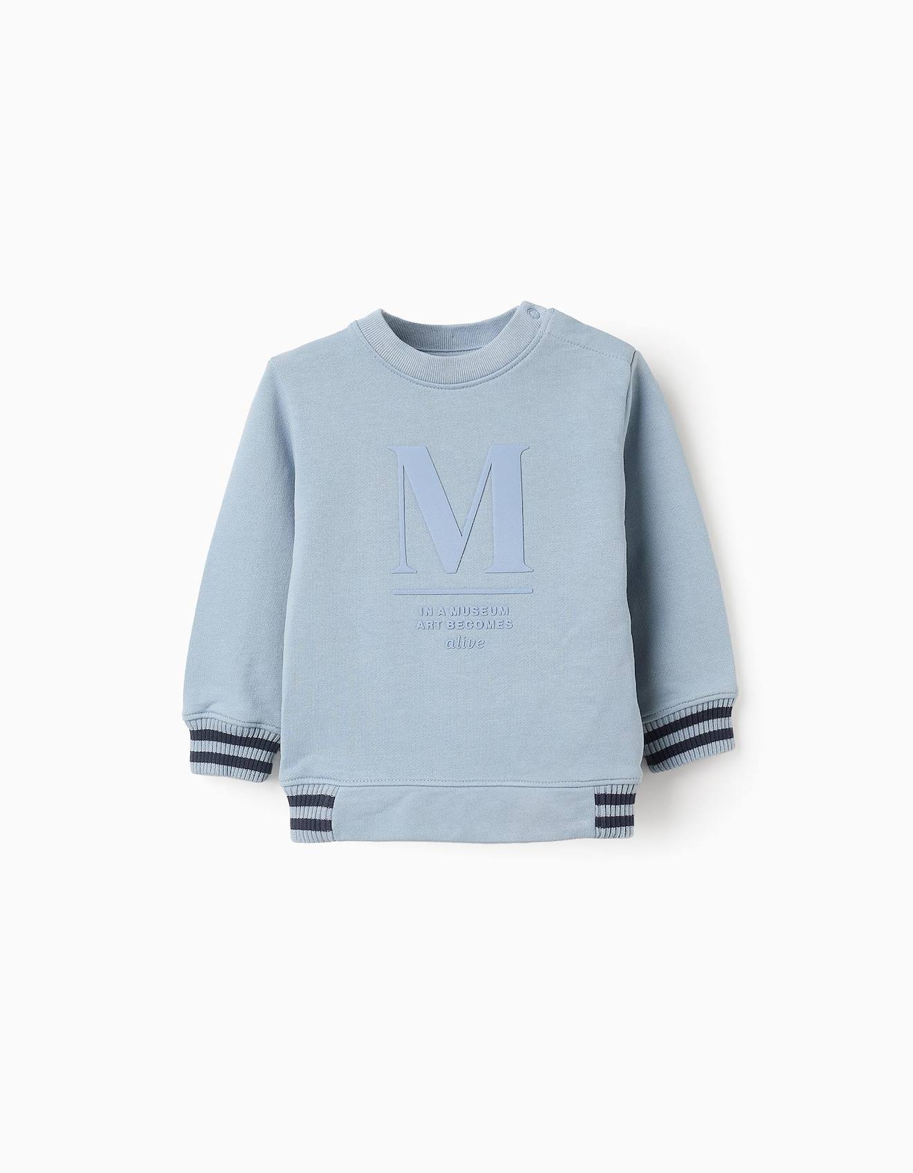Sweat En Coton Bleu Clair