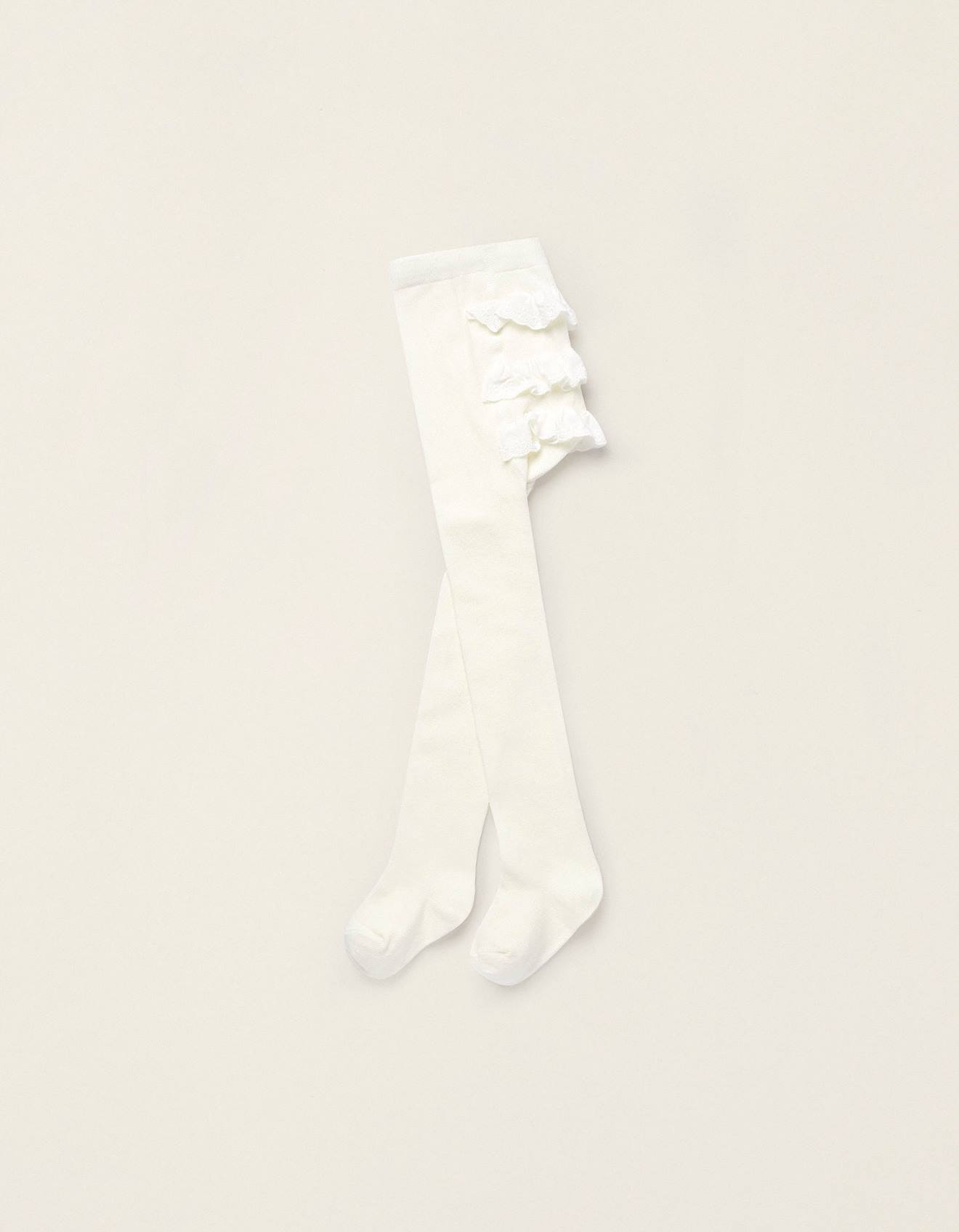 Collant Avec Volants Blanc