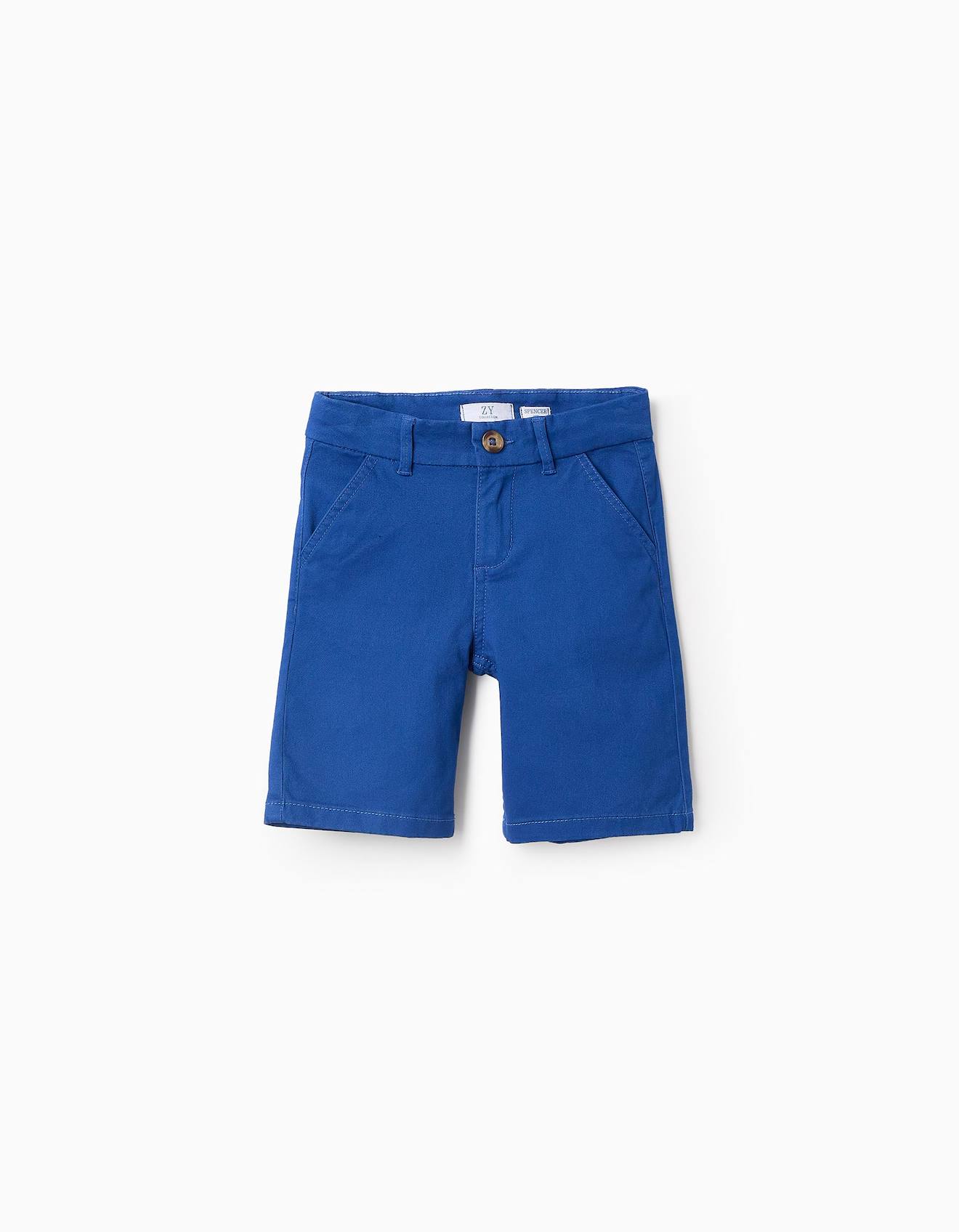 Short Chino En Sergé Bleu