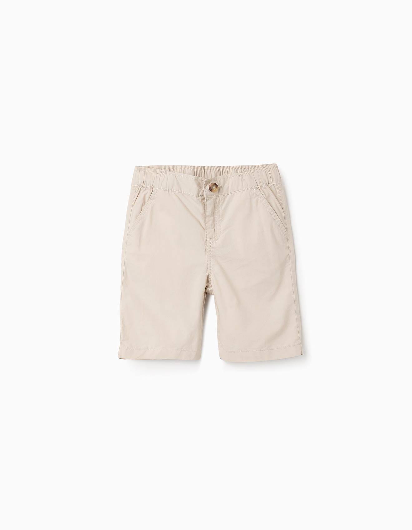Short En Popeline Beige Clair