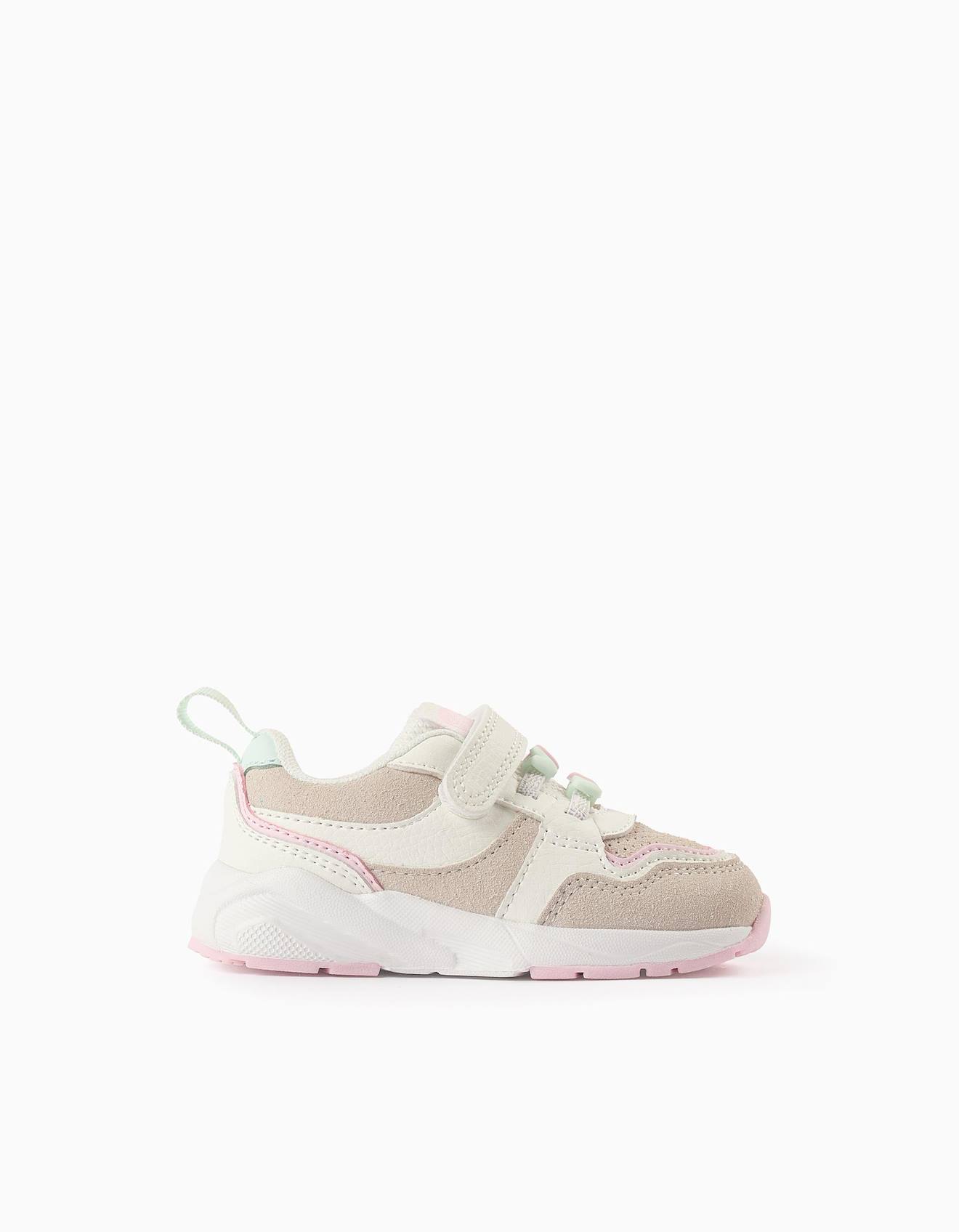 Baskets Avec Cœurs Rose Clair