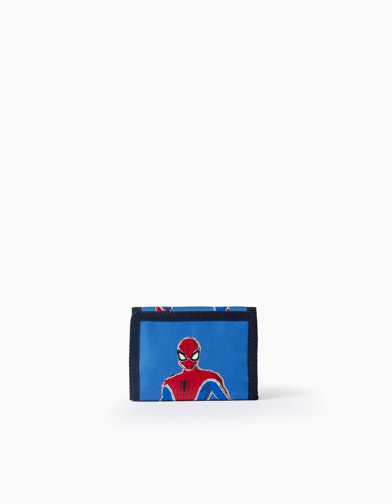 Portefeuille En Tissu Spider-man Bleu