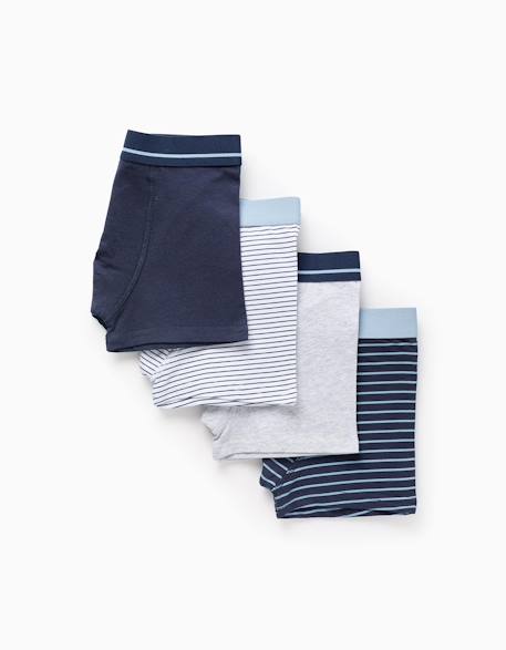 Pack 4 boxers à rayures  - vertbaudet enfant