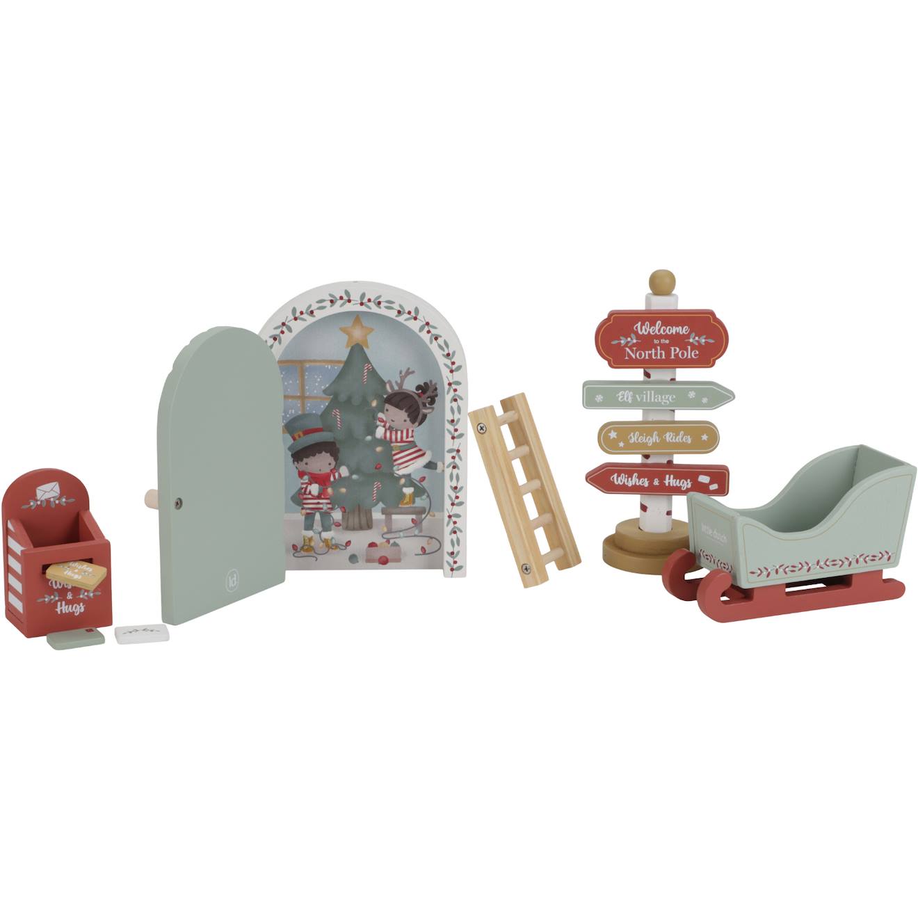 Porte Et Accessoires De Lutins De Nöel Multicolore