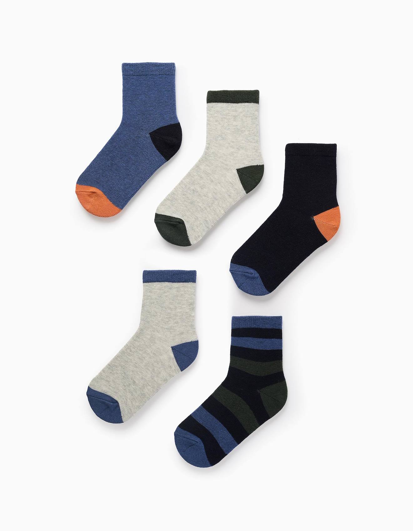 Pack 5 Paires De Chaussettes Multicolore