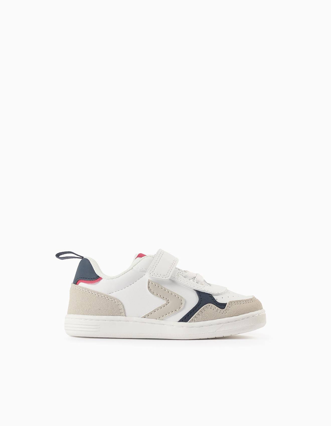 Baskets Avec Détails Blanc