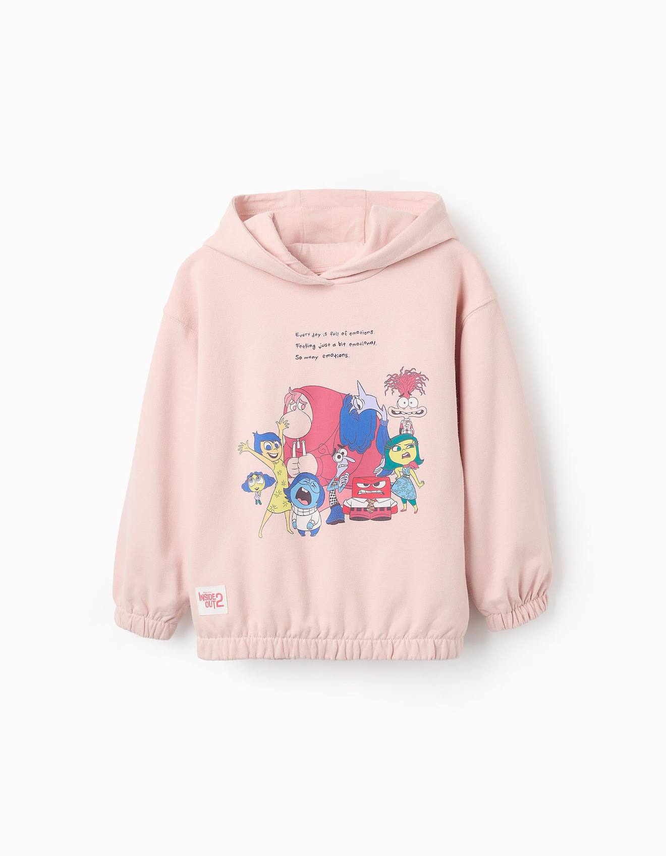 Sweat Gratté Avec Capuche Inside Out Rose Foncé
