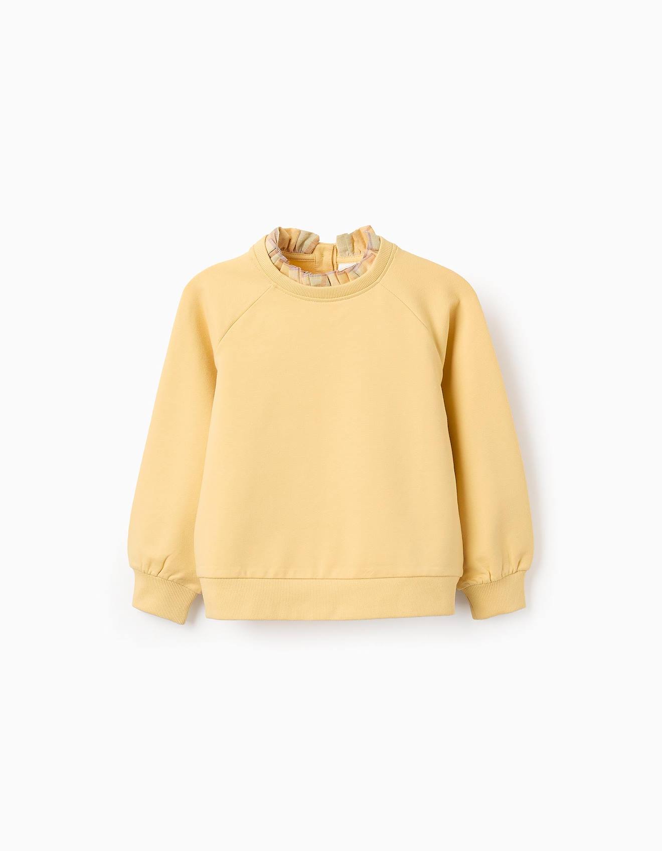 Sweat Avec Volants De Carreaux Brothers & Sisters Jaune Clair