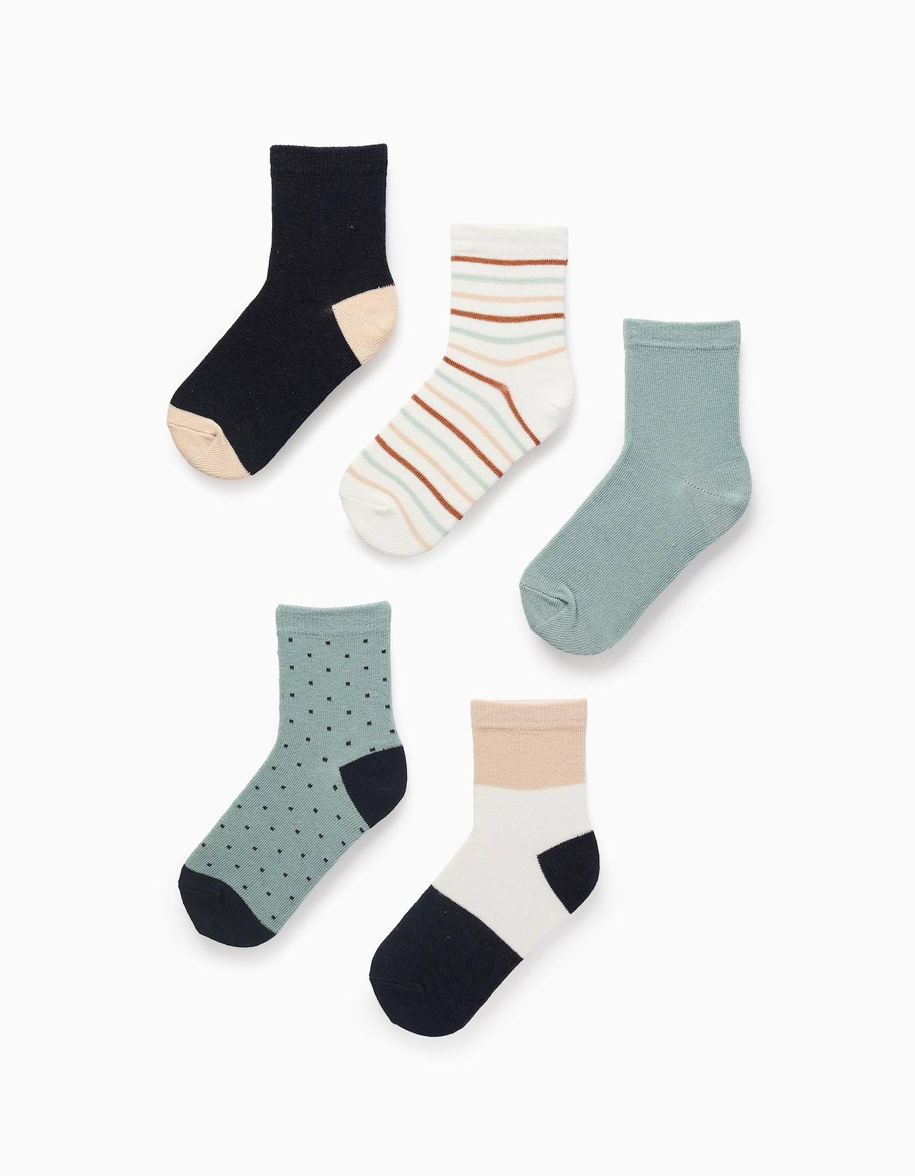 Pack 5 Paires De Chaussettes Multicolore