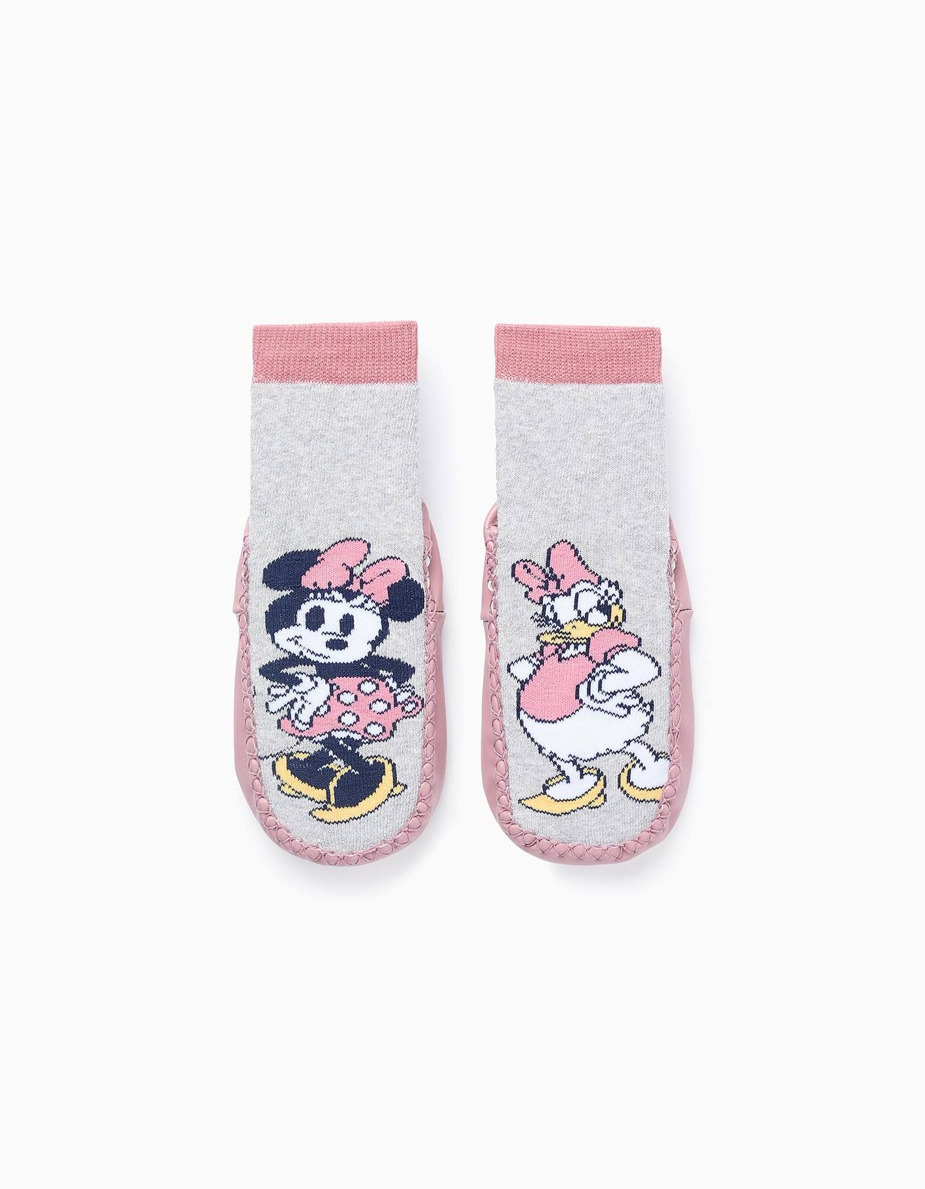 Chaussettes-chaussons Gris Clair