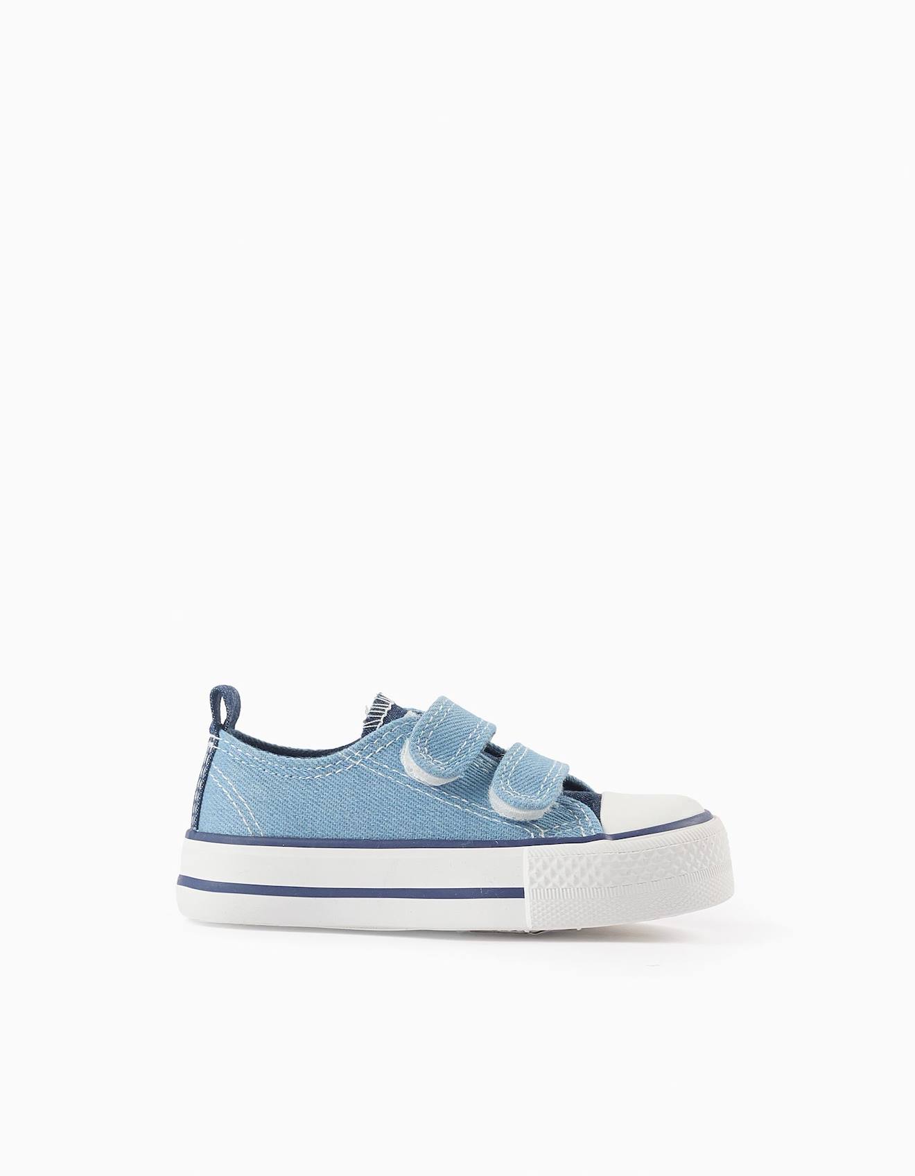 Baskets En Jean Bleu