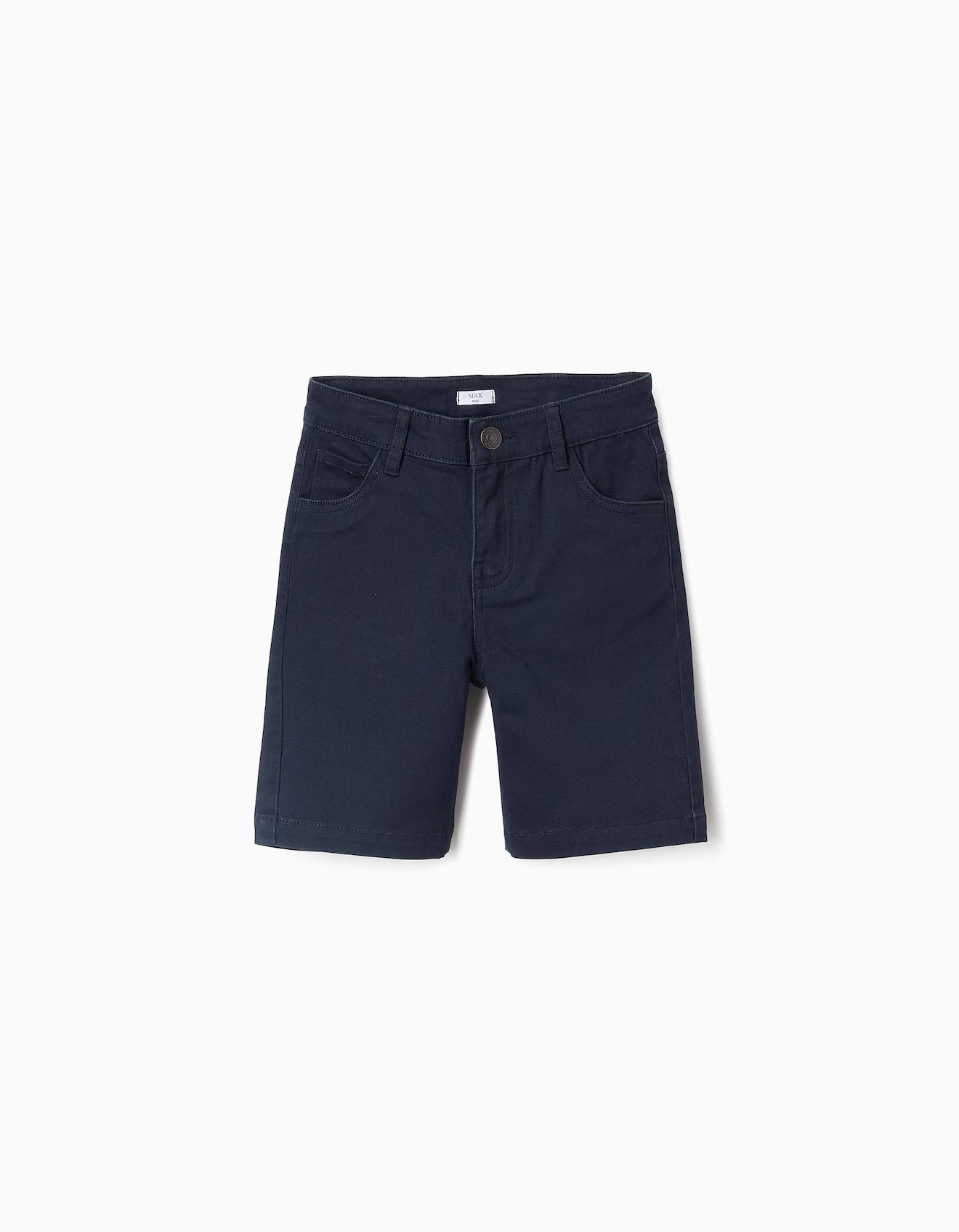 Short En Sergé Bleu Foncé