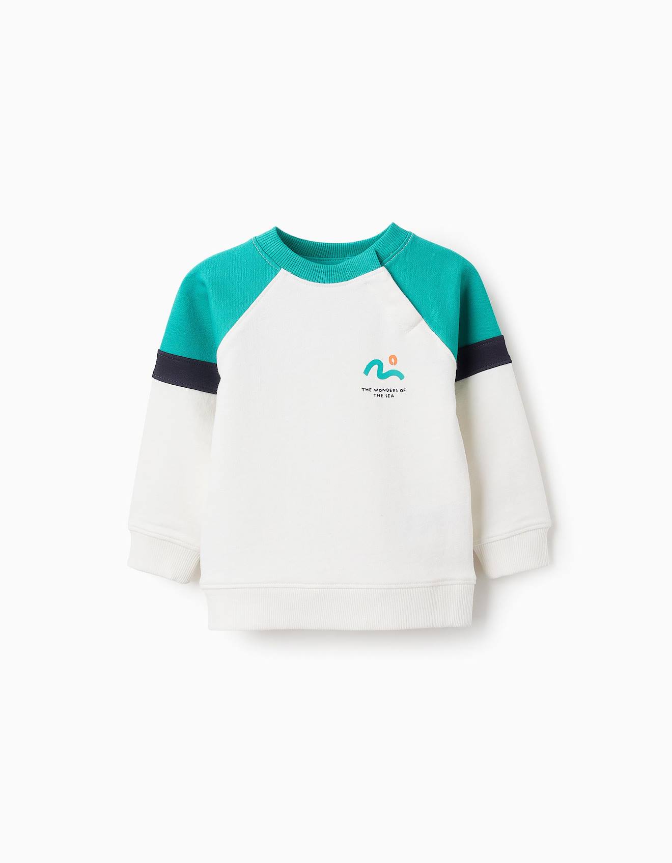 Sweat Avec Colorblock Vert
