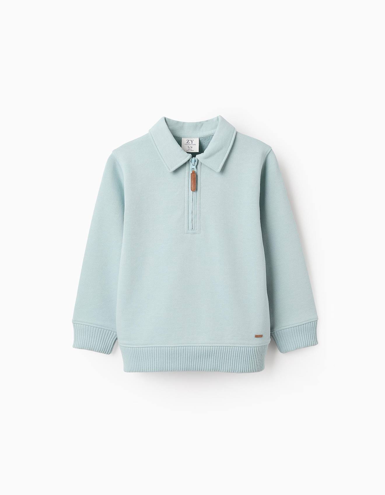 Sweat En Coton Bleu Clair