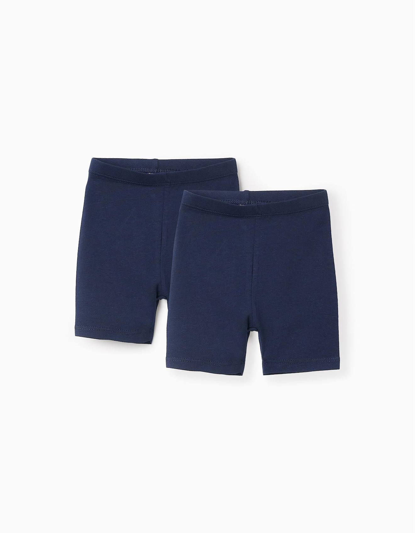 Pack 2 Shorts Cycliste Bleu Foncé