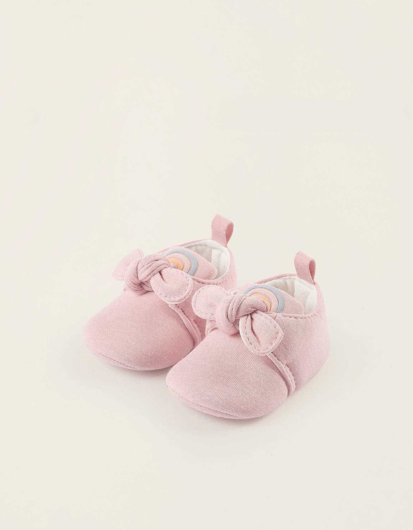 Chaussures En Tissu Rose Clair