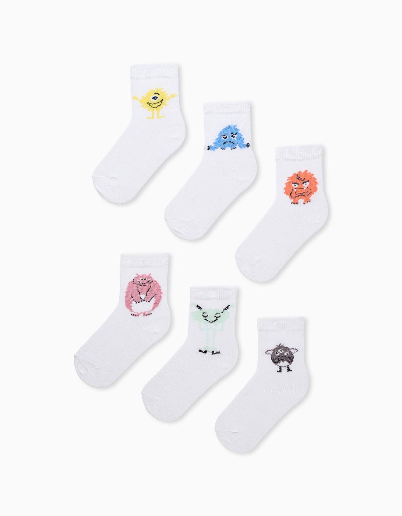 Pack 6 Paires De Chaussettes Blanc