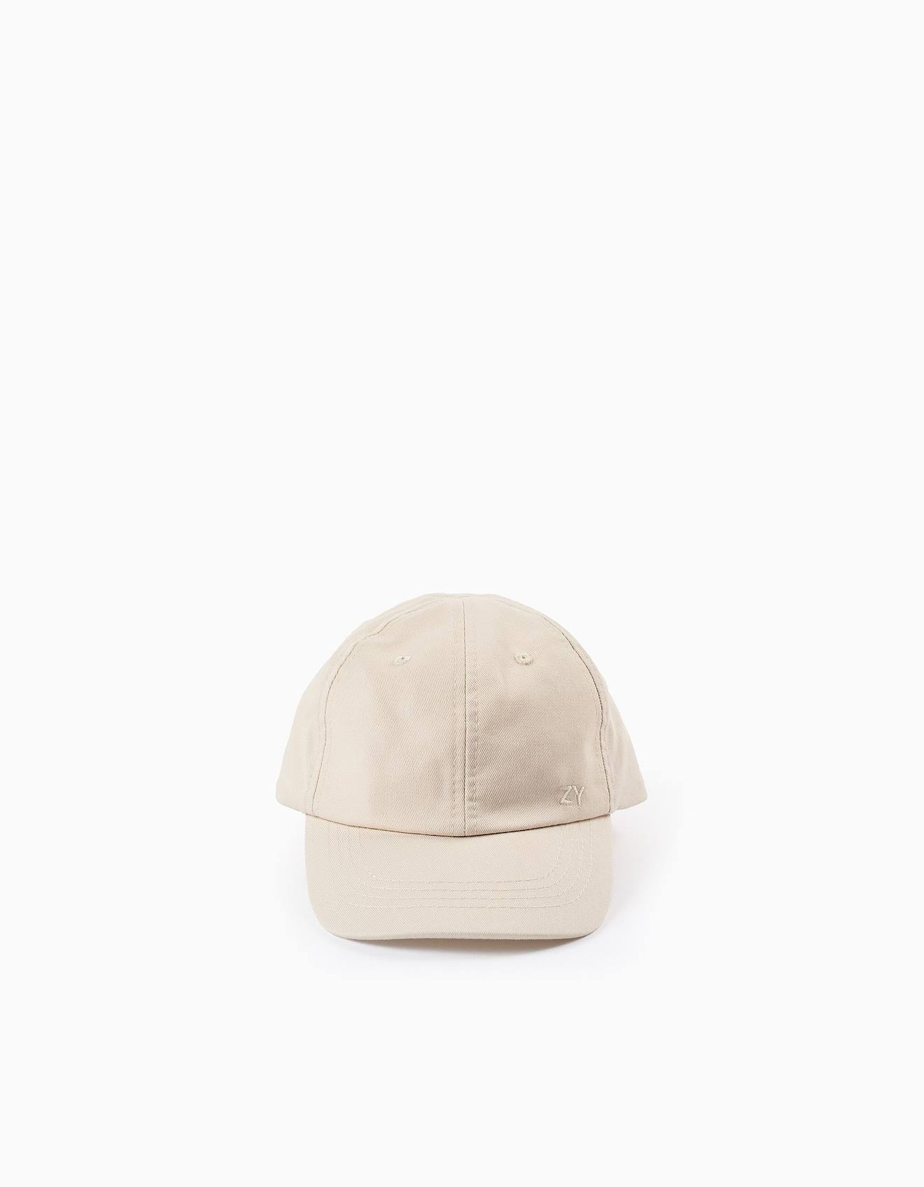 Casquette Basique En Coton Beige Clair