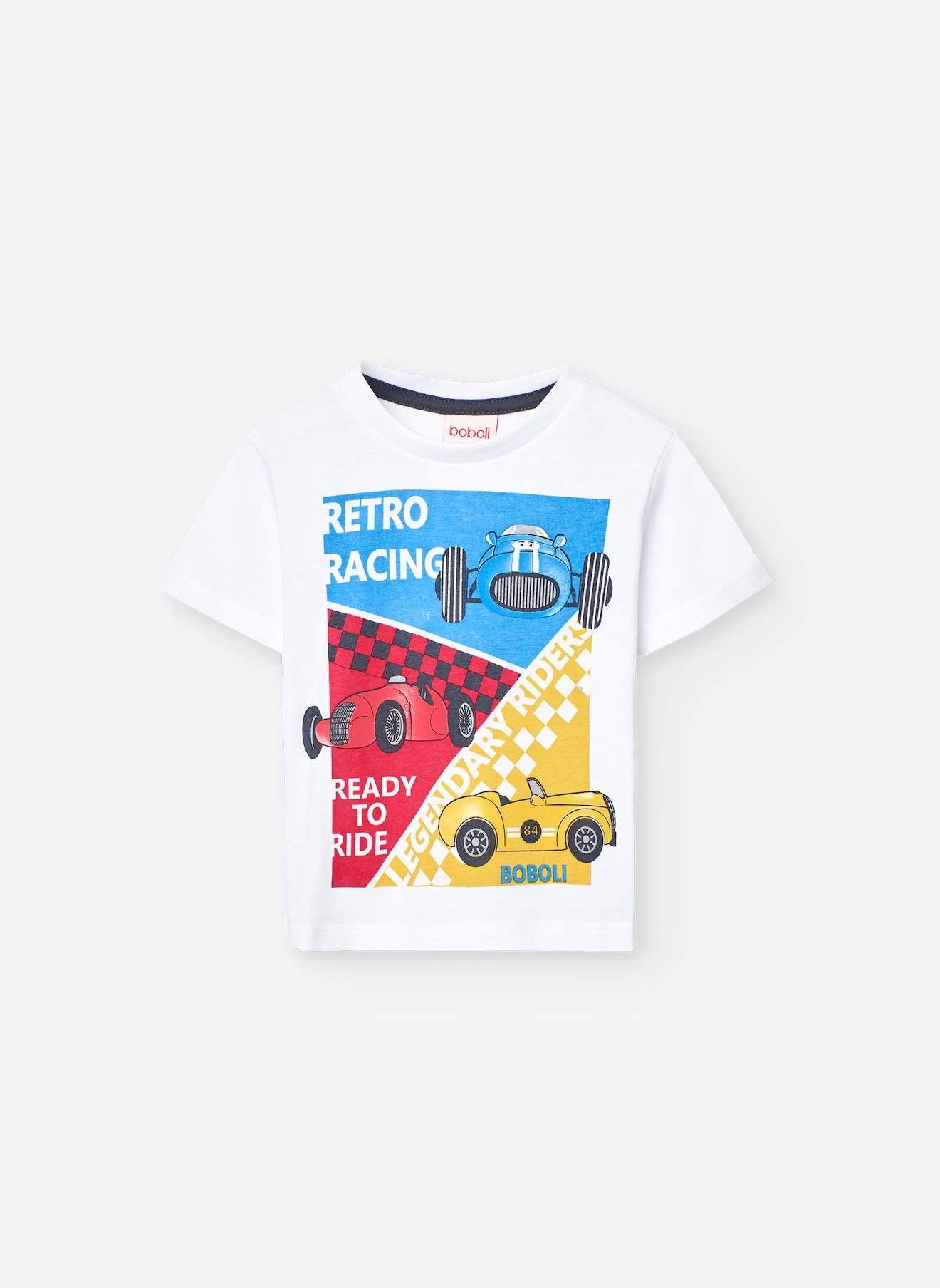 T-shirt À Manches Courtes Avec Col Rond Blanc
